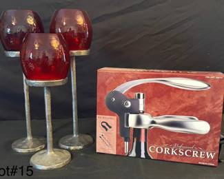 Corkscrew kit Candle Holder 