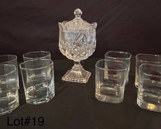 Crystal Pedestal Candy Whisky Glass