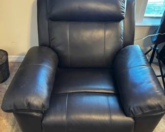 Black Leather Reclining