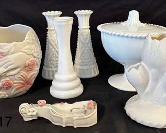 Vases lidded sugar bowl  More