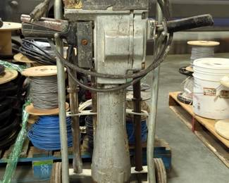 Electric Jack Hammer On Cart With Bits 