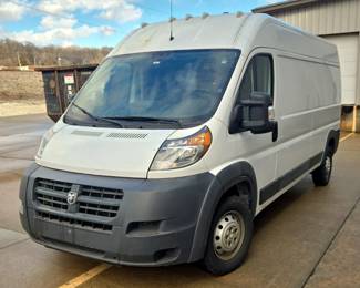 2014 Ram 2500 ProMaster Cargo Van, VIN# 3C6TRVDG3EE107265, Miles Showing On Odometer 163,099, Kansas Title 