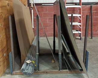 Metal Sheets Including Material Rack 