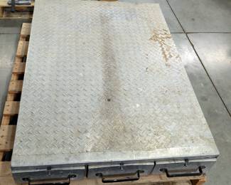 Large Steel Work Box with Drawers 