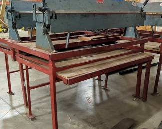 Roper Whitney Connecticut Bending Brake, Mounted On Table, Model 422 ( 