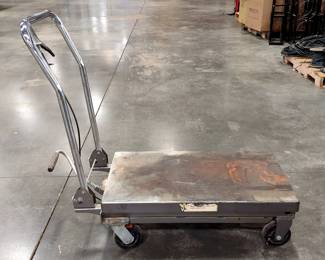 HaulMaster Hydraulic Table Cart, 1000lb Capacity 