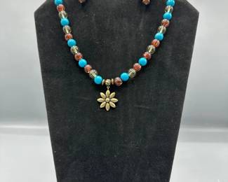 Red Green And Blue Jewelry Set
