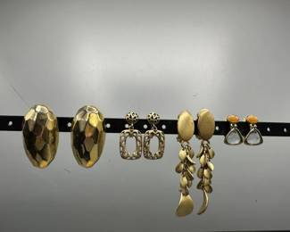 Assortment Of Gold Earrings