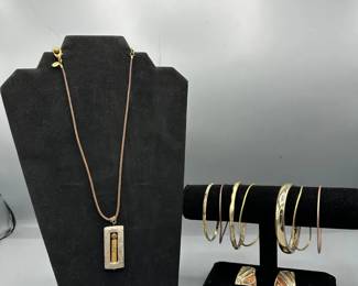 Asian Writing Jewelry Set