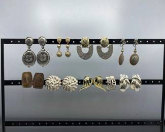 Silver And Gold Earrings 