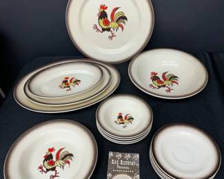 Red Rooster Provincial Dinnerware 