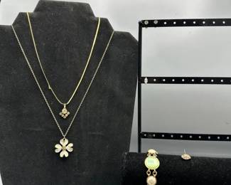 Golden Green Jewelry Assortment
