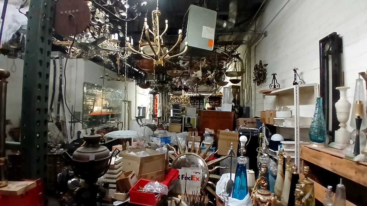 chandelier every where