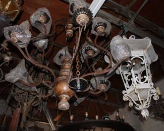 Black Candle Chandelier