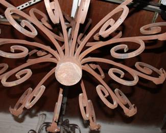 rustic iron chandelier