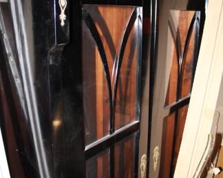 Black wood display case