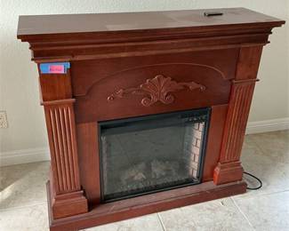 Southern Enterprises Electric Fireplace Mantel (EF20-23) with Remote Control __ SPECIAL PICKUP INSTRUCTIONS  READ BEFORE BIDDING __
