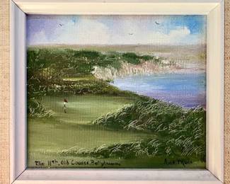 Painting of the 11th hole at Ballybunion, Ireland