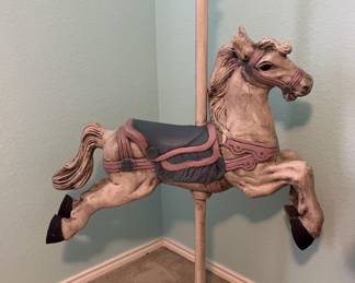 Reproduction Carousel Horse - Painted Cast Metal