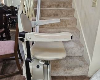 Chair lift (2) installed 2018.  Will be removed prior to sale.