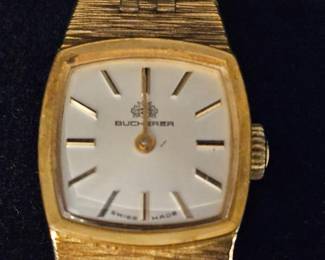 Bucherer Swiss Made Gold Tone Ladies Watch
