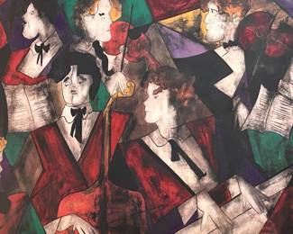 Signed Print- Grand Orchestra by Linda Le Kinff