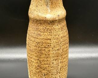 Rustic Studio Pottery Clay Vase w/ 3 Spouts