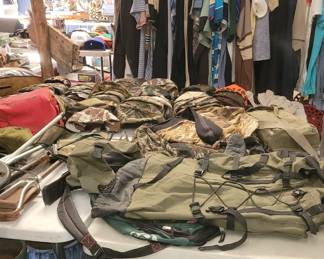 Camoflauge bags and related items