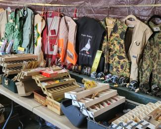 Fishing Gear - Lures, Fishing and Hunting Vest, tackle boxes - see other photos for more !