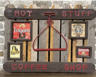 Farmhouse Kitchen 3D Hot Stuff Coffee Shop Sign