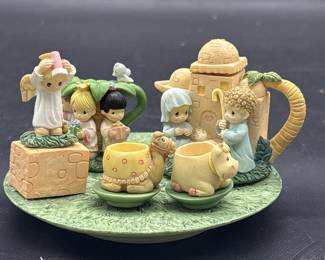 Miniature Precious Moments Tea Set