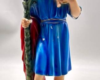 Vtg. St. Christopher Carrying Christ Child Statue