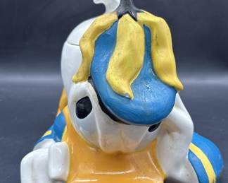Vtg. Ceramic Donald Duck Banana Peel Cookie Jar
