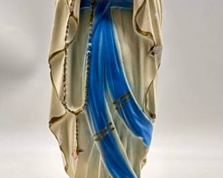 Vintage 1987 Ceramic Praying Madonna Statue