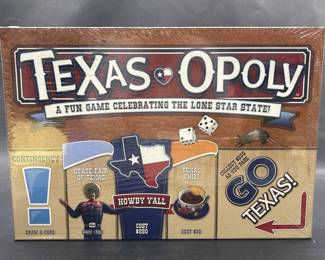 Texas-Opoly Game in Unopened Sealed Factory Box