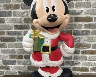 Mickey Mouse Lighted Plastic Christmas Lawn Decor
