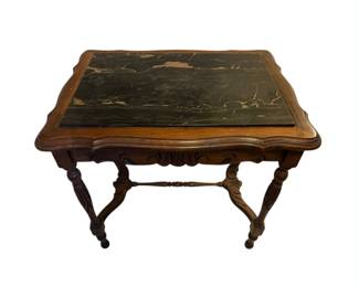 Antique Table w Marble Insert