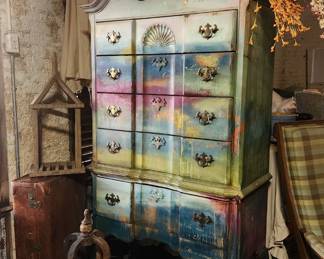 Hand painted dresser 