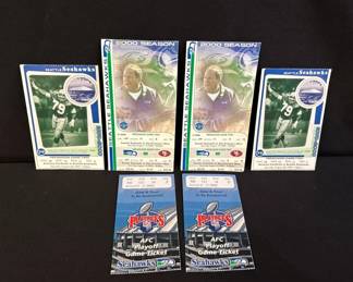1999 and 2000 Seahawks Preseason * Playoff Tickets
