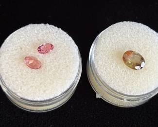 3 Loose Faceted Gemstones * 1.23ct Andalucite *2 Pink Gemstones

