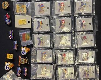 Lot Of 38 Official Trading Pins From 1990 Goodwill Games
