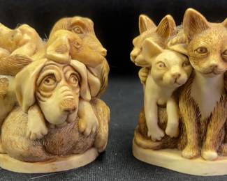 Harmony Kingdom Pet Parade Set Of 4 Keepsake Trinket Boxes
