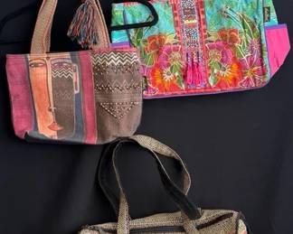 3~ Fabulous LAUREL BURCH Handbags * Pink One Is New
