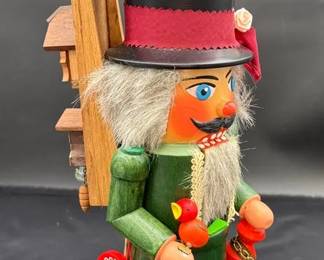 Rare & Fantastic West German Nutcracker By Matthes/Handarbeit * Cuckoo Clock Theme
