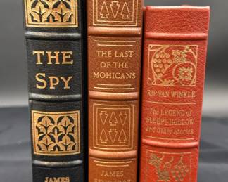 Vintage James Fenmore Cooper & W.Irving Leather-Bound Novels * 1963,1976 & 1979 Collectors Editions
