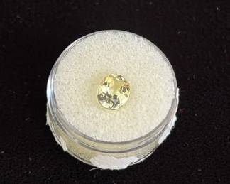 1 Oval Yellow Sillamanite 2.2ct
