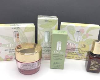Clinique * Estee Lauder New and Unused Face Lotions and Makeup
