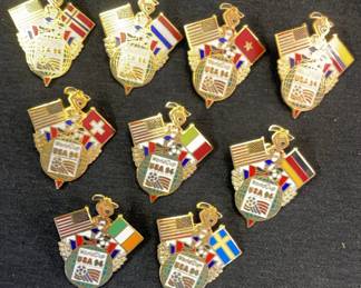 Lot Of Nine 1994 World Cup Trading Pins
