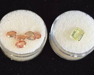 Loose Faceted Gemstones * Andalucite 5.5mm * 1.22ct Brazilianite
