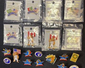 Lot Of 20 Trading Pins From 1990 Goodwill Games
